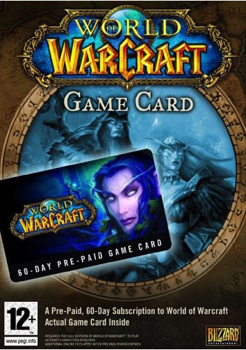 World of Warcraft 60 Days Prepaid Game Card EU&UK